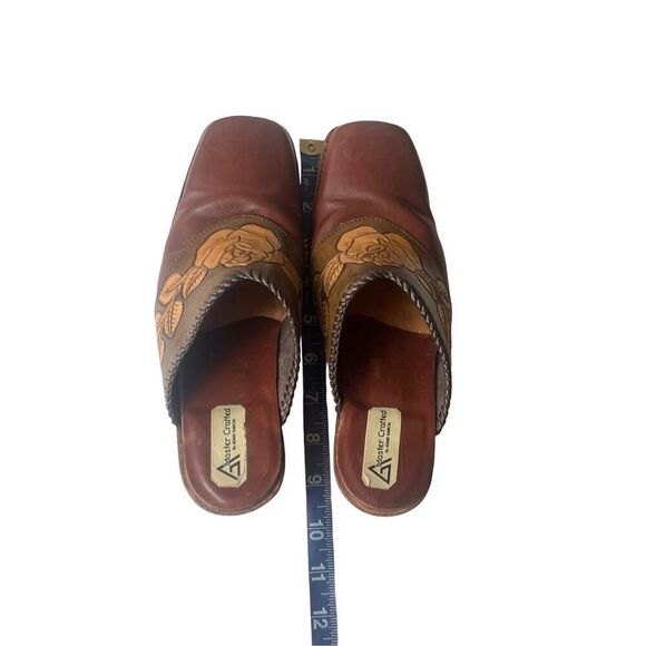 Adam Garcia master crafted wooden / leather clogs - Picture 13 of 16